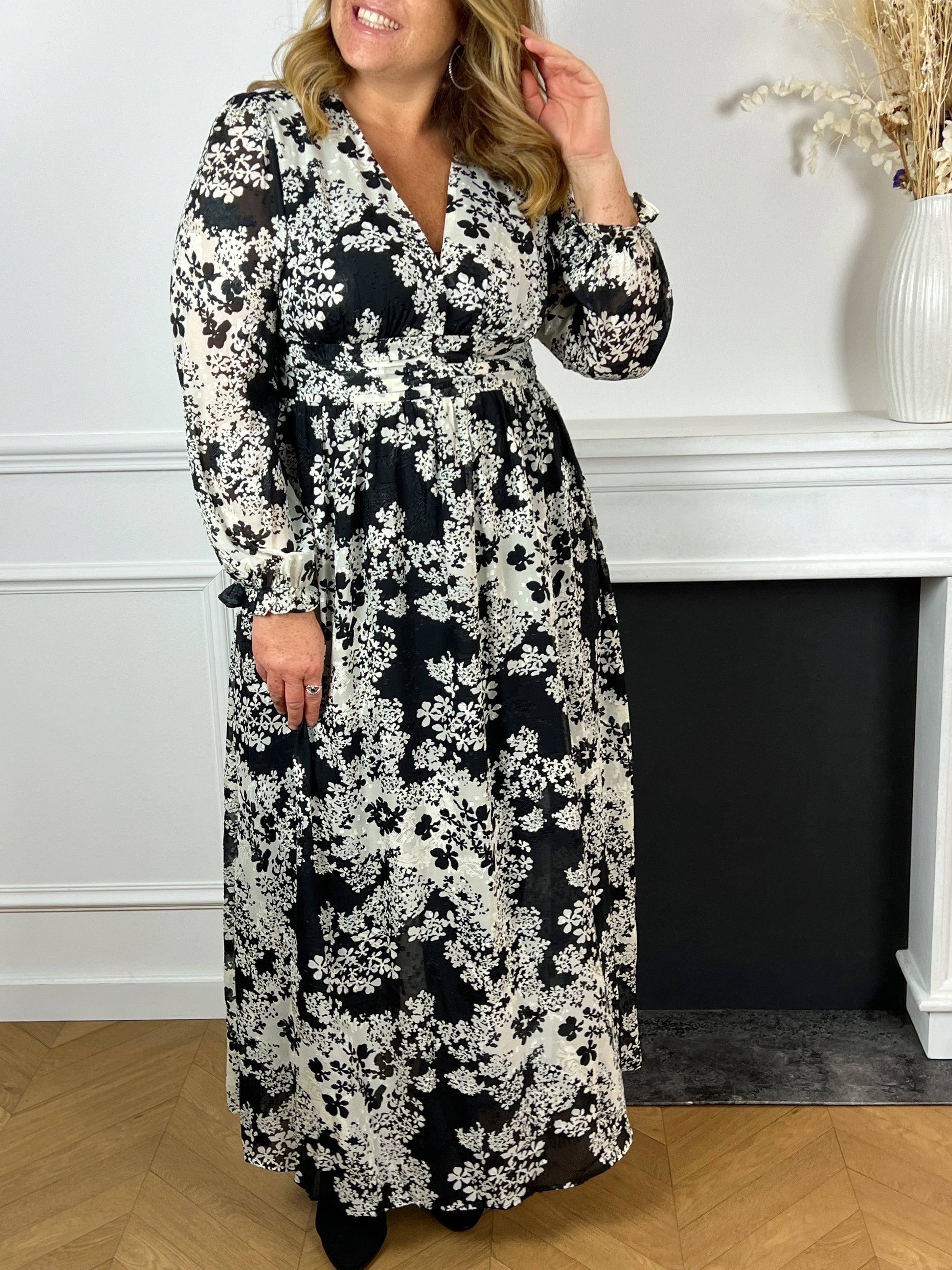 Robe longue motif Curve Sarah