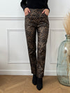 Pantalon léopard en simili : Calix