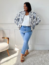 Veste écrue à motifs : Balia