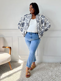 Veste écrue à motifs : Balia