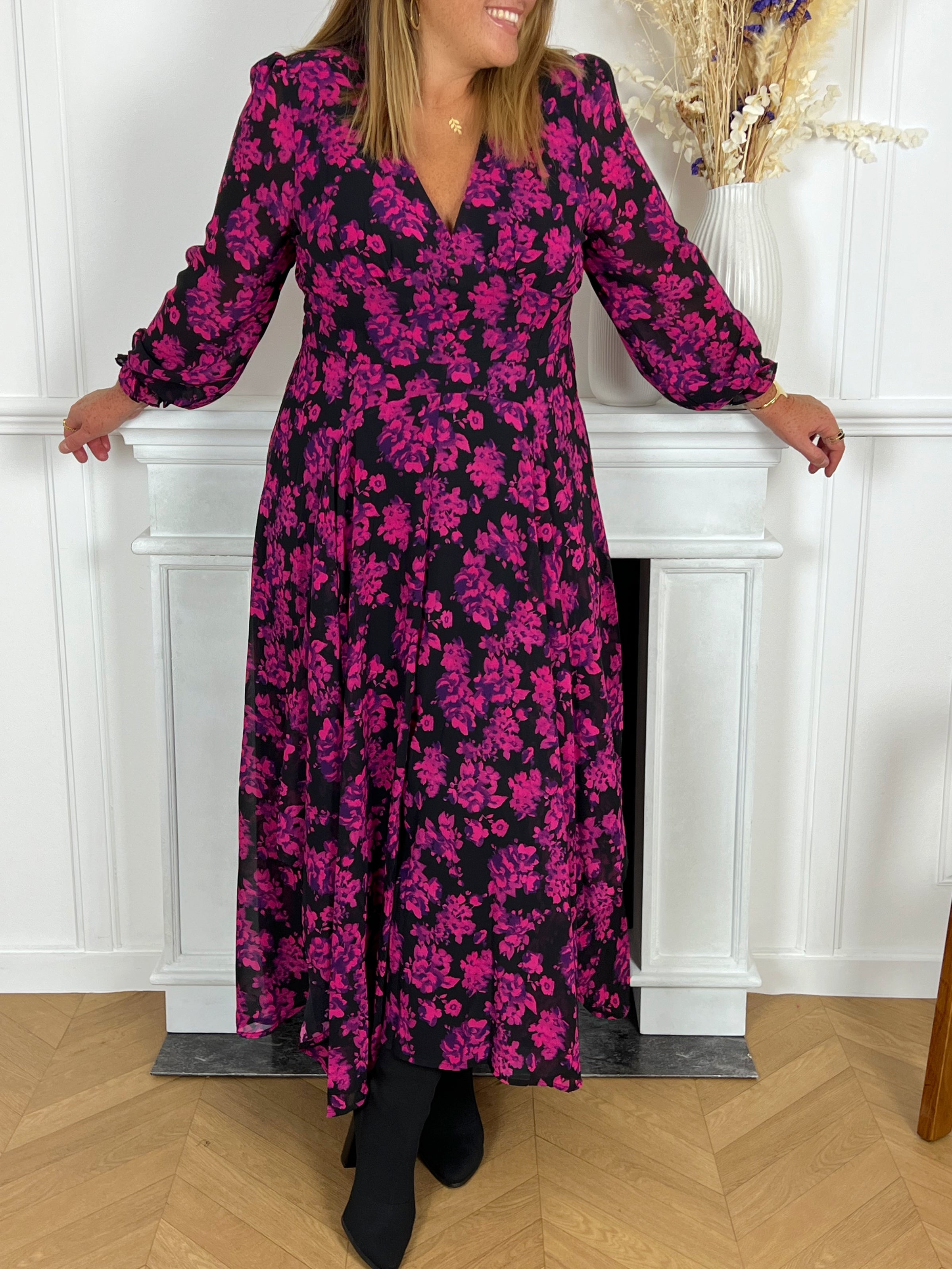 Robe courte à motifs grande taille femme – Loïcia