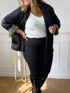 Veste matelassée noire avec poches : Melia - Loïcia