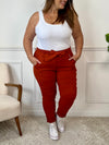 Pantalon terracotta Grande taille : Diego