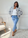 Veste écrue à motifs : Balia