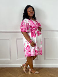 Robe courte fleurie grande taille : Rossano