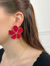 Boucles d'oreilles bordeaux : Belna