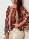 Apportez une touche de gaieté à votre garde-robe avec ce top en crochet Valentine. Conçu avec des manches longues et un col rond, il offre confort et élégance au quotidien. Sa couleur vive met en valeur votre silhouette tout en restant léger et agréable à porter.