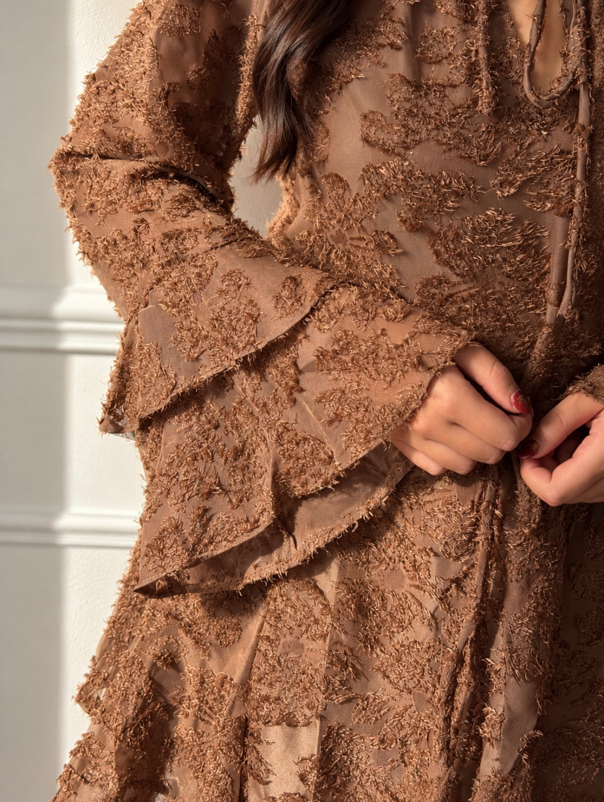 Robe courte marron : Charlie