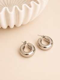 Boucles d’oreilles argentées : Garia
