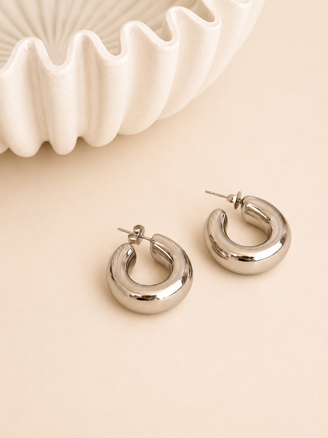 Boucles d’oreilles argentées : Garia