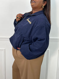 Veste bleue grande taille : Arlo