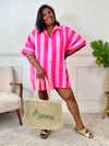 Découvrez la chemise Rosita, une pièce ample en gaze de coton légère et confortable. Son col classique et ses boutons sur toute la longueur facilitent l’enfilage, tandis que ses rayures délicates apportent une touche d’élégance décontractée. Sa coupe longue offre une silhouette fluide et flatteuse, idéale pour un style à la fois chic et décontracté.