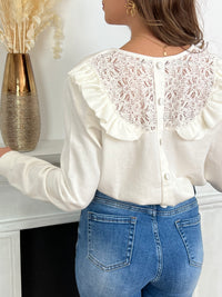 Pull blanc : Arya