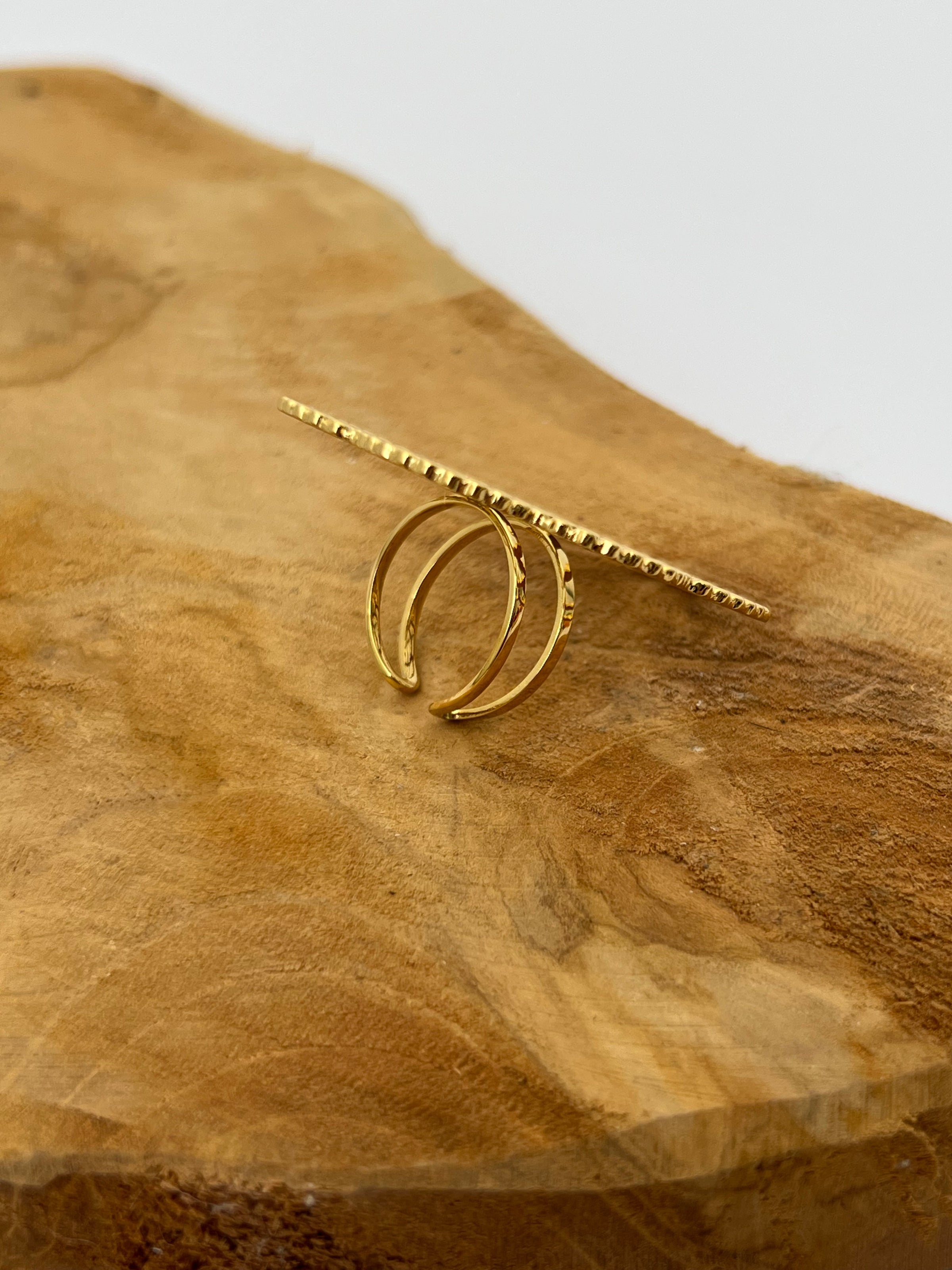Bague dorée : Fonia