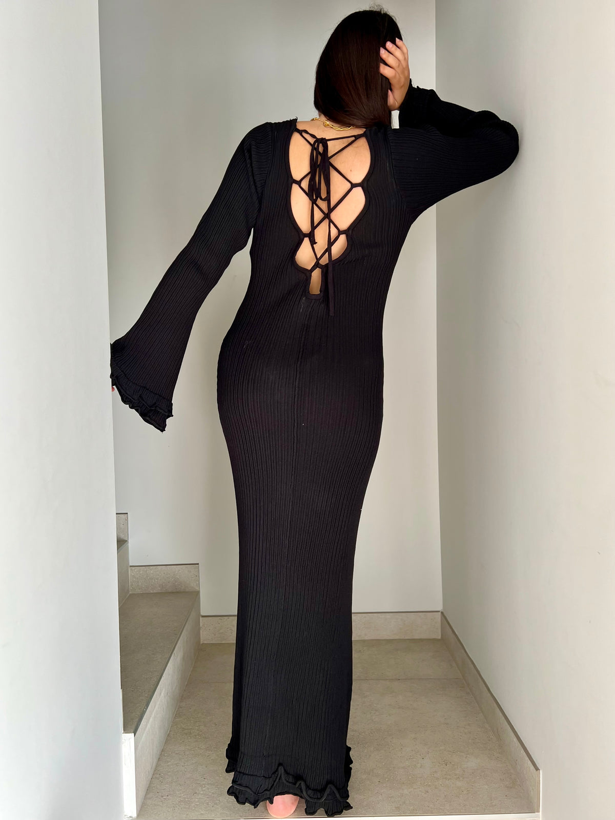 Robe longue noire : Esther