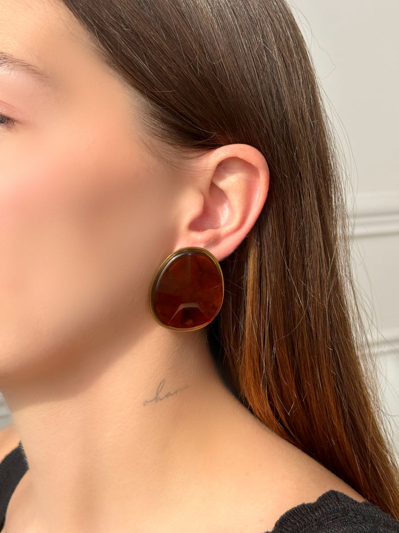 Boucles d'oreilles ambres : Oria