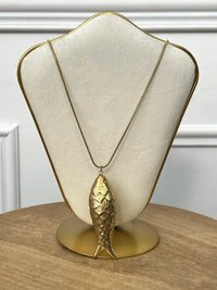 Long gold necklace: Dani