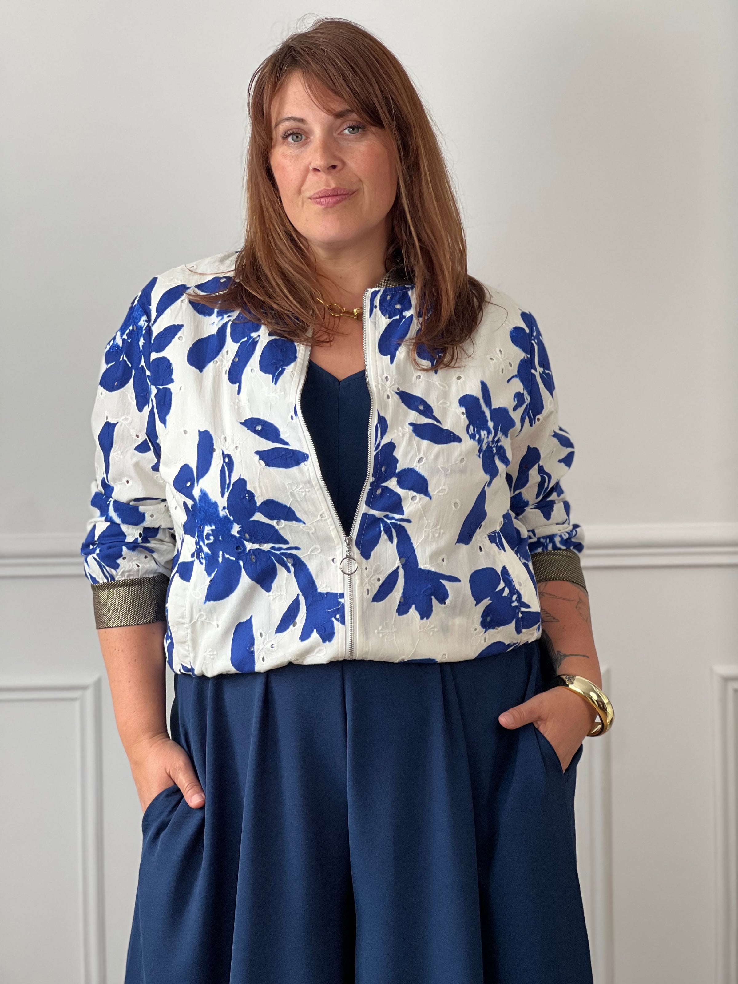 Veste in großen Größen mit Mustern: Christelle