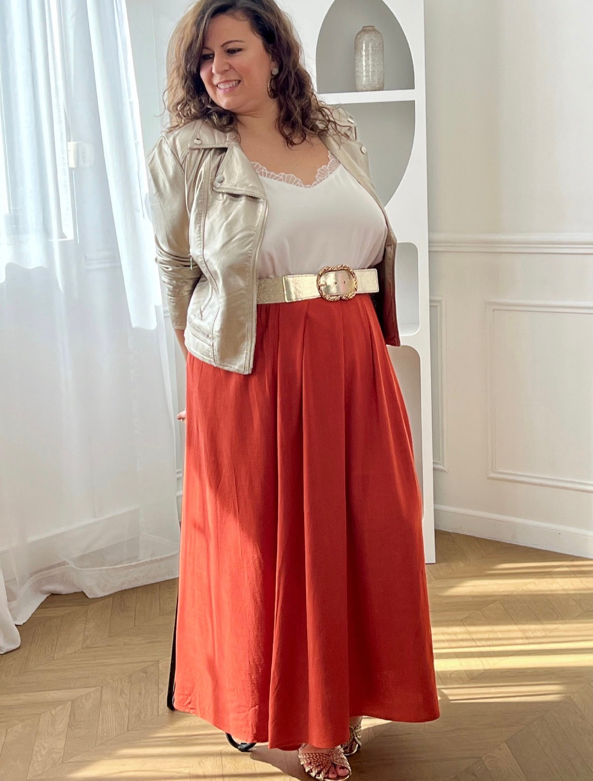 Plus size golden belt: Nala