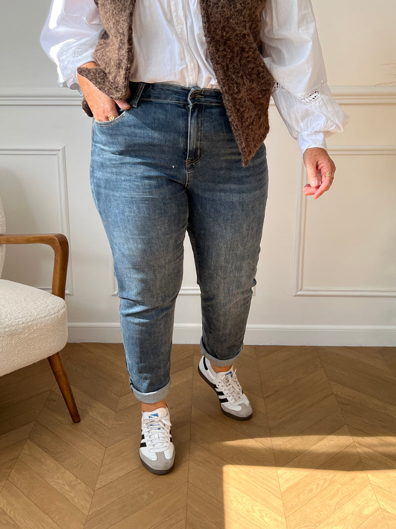 Jean bleu grande taille : Noelyne