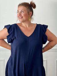 Combinaison bleue grande taille : Monaly