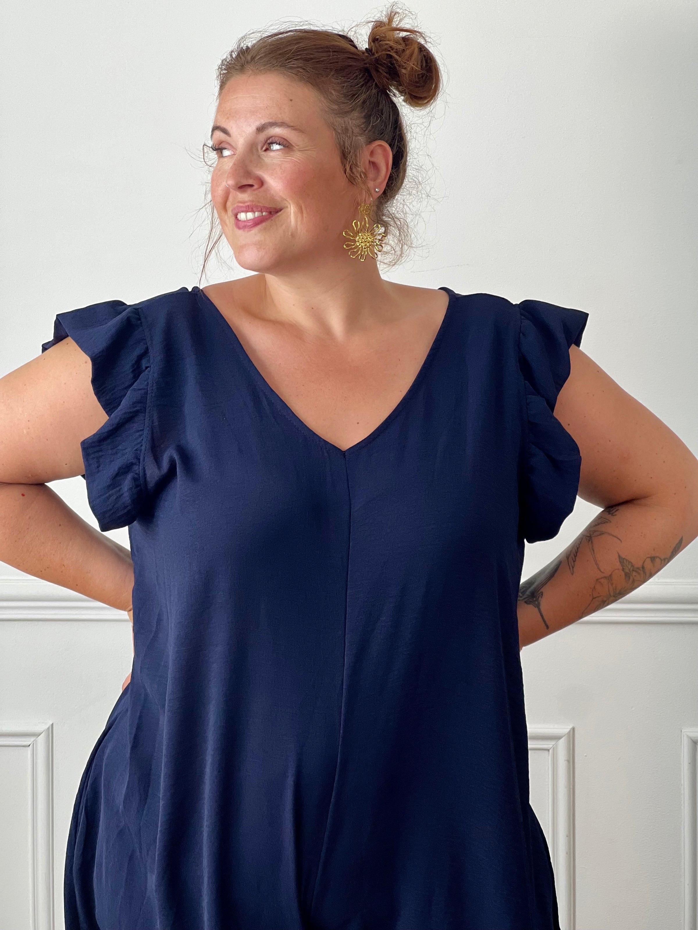 Combinaison bleue grande taille : Monaly