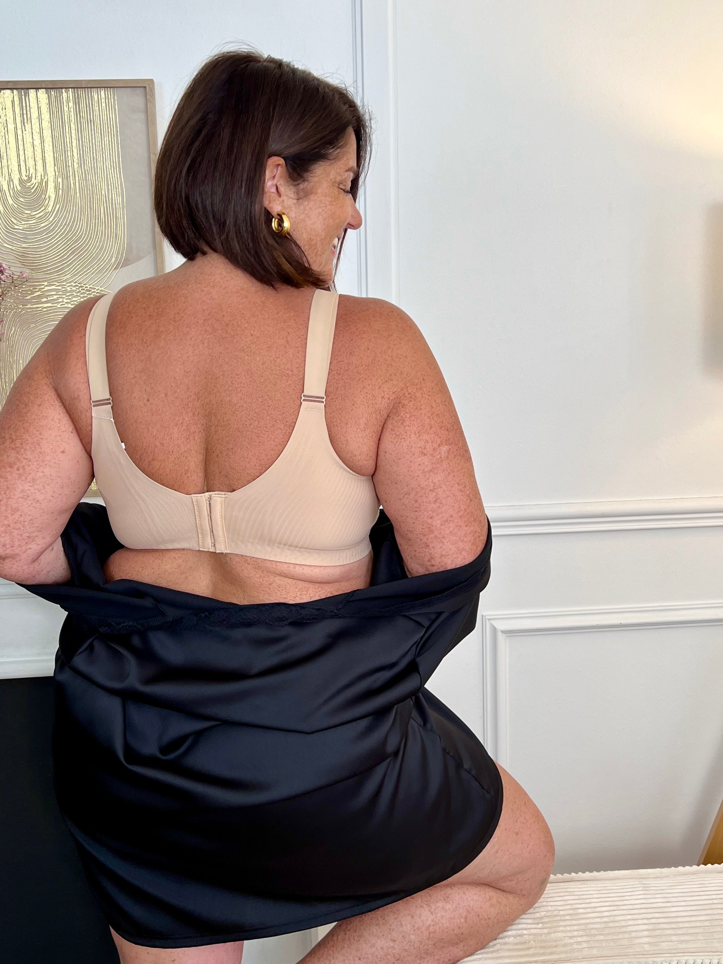 Nolia Plus Size Nude Scalloped Bra