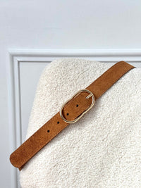 Camel leather belt: Jules