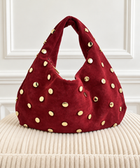 Sac bordeaux clouté : Gemma