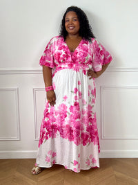 Robe longue fleurie grande taille : Rossano