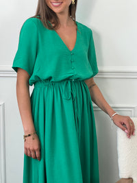 Robe longue verte : Meliana