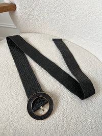 Ceinture noire grande taille : Nelie