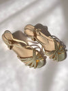 Sandales dorées à talons : Pierla