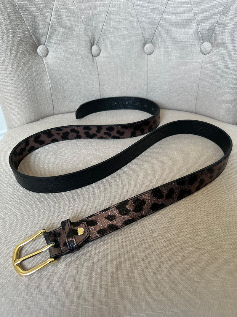 Ceinture léopard chocolat : Naly - Loïcia