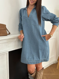 Robe courte en jean bleue : Romy