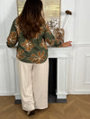 Chemise kaki grande taille : Serena