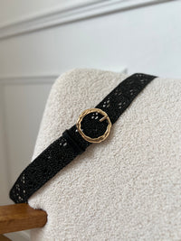 Ceinture noire grande taille : Ritae