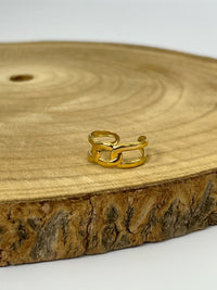 Bague dorée : Silvia