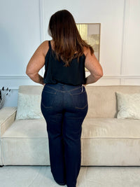 Jean bleu foncé Tall grande taille : Lior