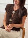 Gilet sans manches marron : Gaela