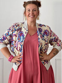 Combinaison rose grande taille : Monaly