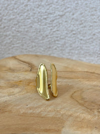 Bague dorée acier inoxydable : Mélody