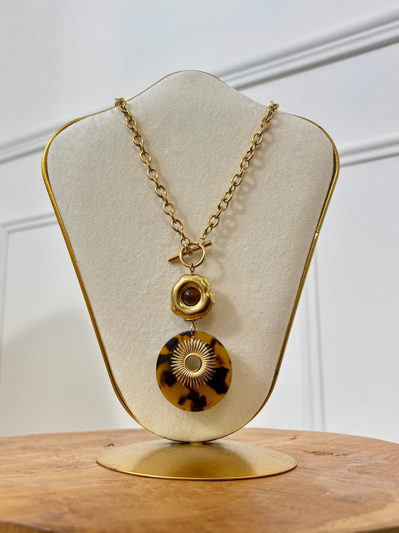 Collier long doré : Asta