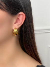 Boucles d’oreilles dorées : Camilia