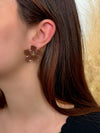 Boucles d'oreilles marrons petites : Belna - Loïcia
