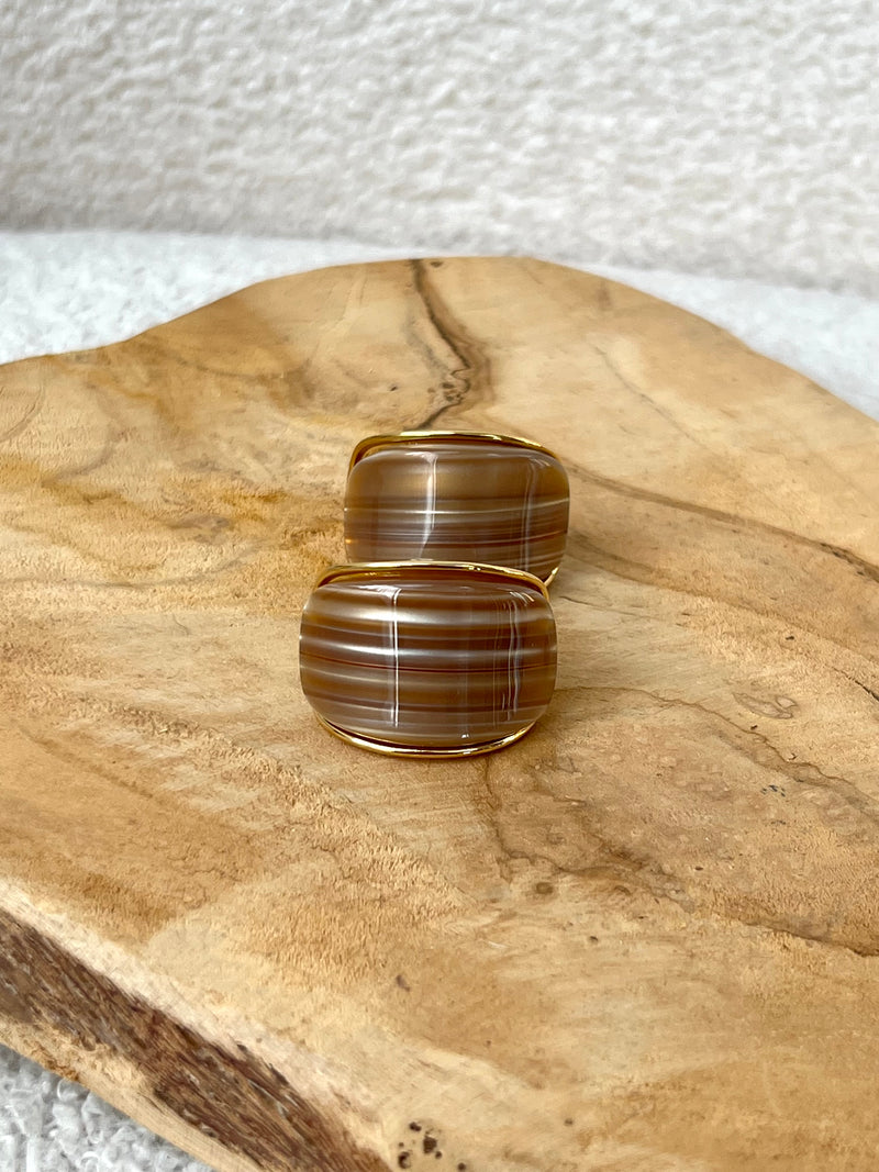 Boucles d'oreilles marrons : Dolcita