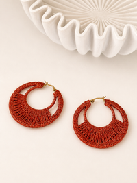 Boucles d'oreilles rouges : Clely