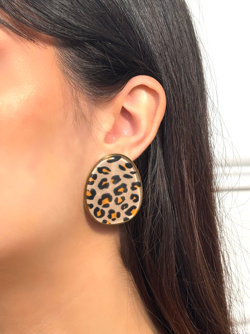 Boucles d'oreilles léopard : Oria