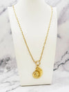 Collier long ajustable doré : Coqui