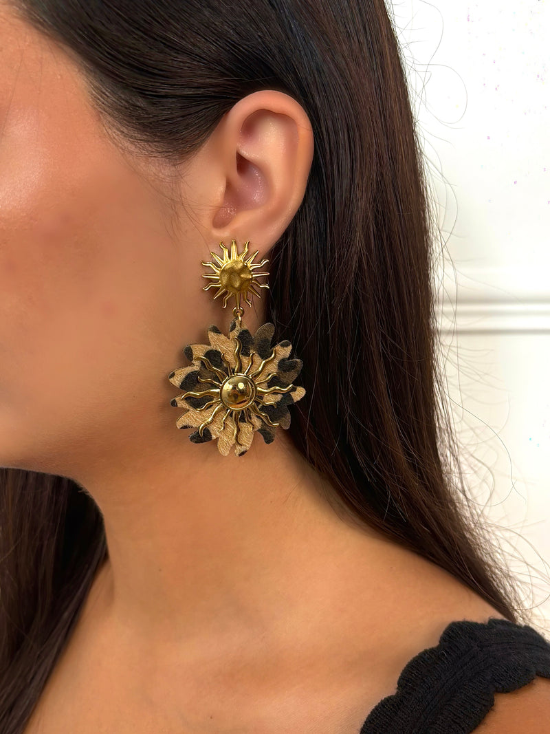 Boucles d'oreilles léopards : Alison